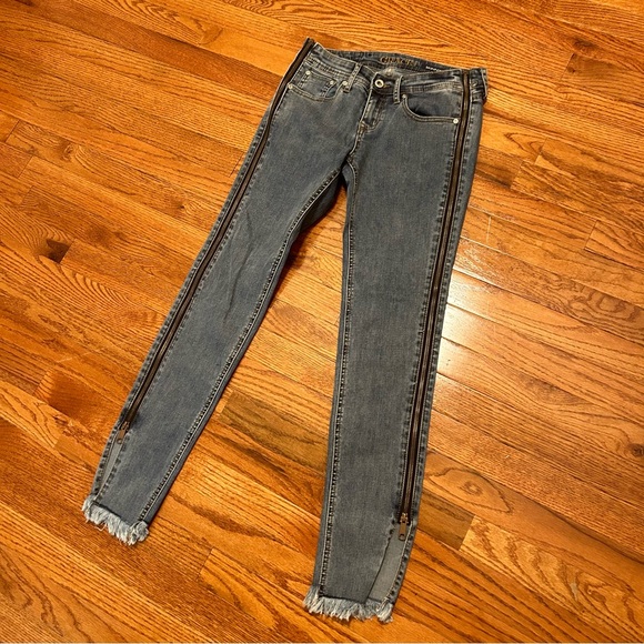 GRACE in LA JEANS Zipper Leg Women’s size 27 Skinny Jeans - Picture 1 of 9